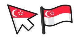 Singapore Flag Curseur