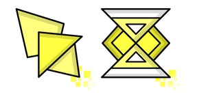 Geometry Dash Cube 147 and Wave 5 cursor
