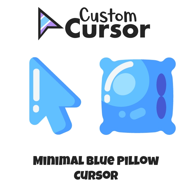 Minimal Blue Pillow cursor – Custom Cursor