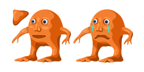 Mr. Orange and Mr. Orange Sad Meme Curseur