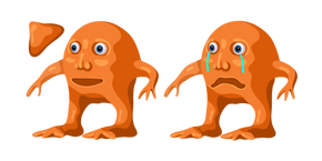 Mr. Orange and Mr. Orange Sad Meme Cursor