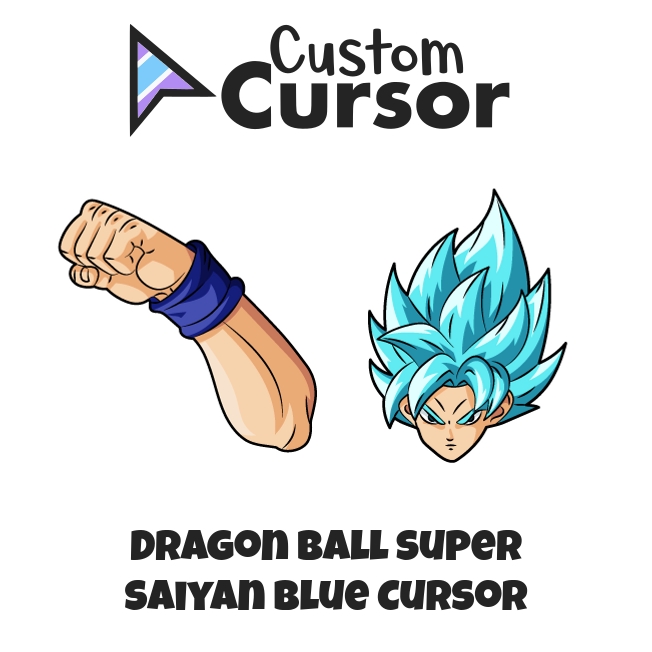 Dragon Ball Goku Super Saiyan Blue Cursor - Lit Anime Cursor - Sweezy