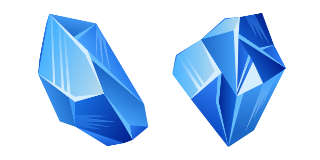Blue Zircon Crystal Cursor