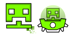 Geometry Dash Cube 10 and UFO 12 Curseur