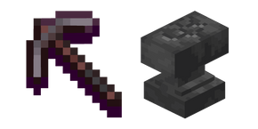 Minecraft Pickaxe and Anvil Curseur