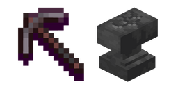 Minecraft Pickaxe and Anvil Curseur