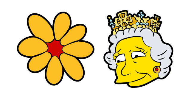 The Simpsons Queen Elizabeth II Cursor
