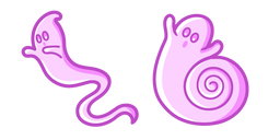 Cute Long Tail Ghost Cursor