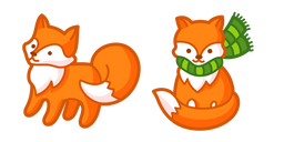 Cute Fox and Scarf Curseur
