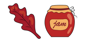 Курсор VSCO Girl Oak Leaf and Jam