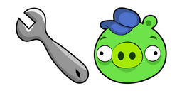 Angry Birds Mechanic Pig Cursor