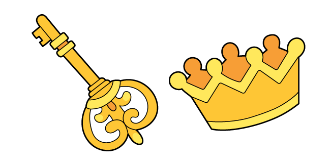 VSCO Girl Key and King Crown Cursor