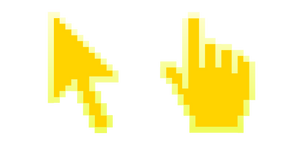 Cyber Yellow Pixel Curseur