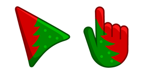 Christmas Green and Red Curseur