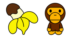 Baby Milo and Banana Cursor