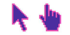 Blue-Pink Mix Pixel Cursor