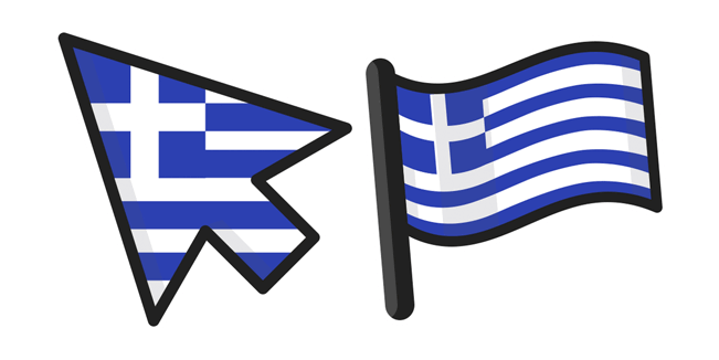 Greece Flag Cursor