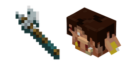 Minecraft Piglin Merchant and Highland Axe Curseur