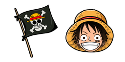 One Piece Monkey D Luffy Flag Curseur