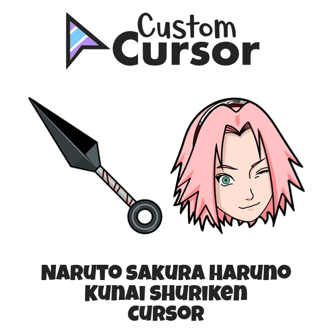 Naruto Sarada Uchiha and Shuriken cursor – Custom Cursor