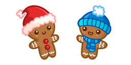 Cute Gingerbreads in Hats Curseur