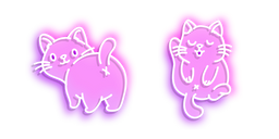 Курсор Neon Funny Little Cat