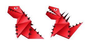 Origami Red Angry Tyrannosaur cursor