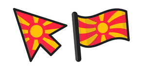 North Macedonia Flag Cursor
