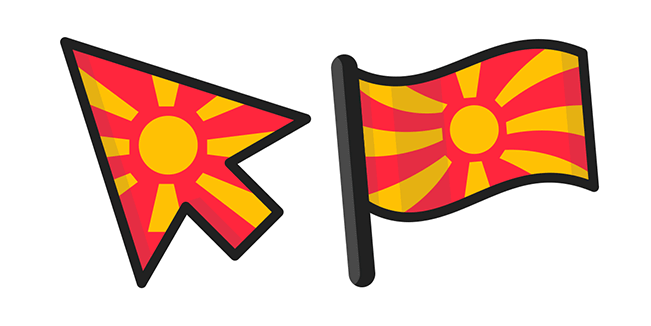 North Macedonia Flag курсор