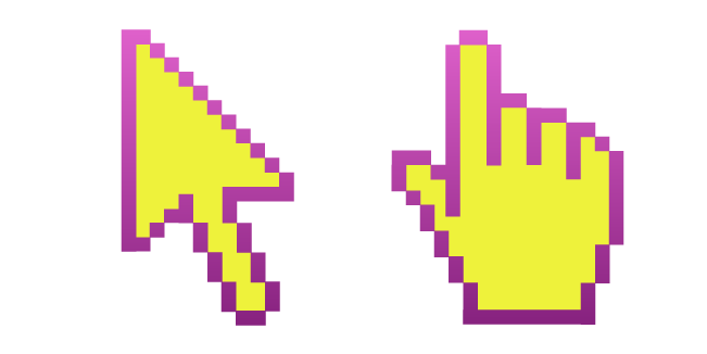 Yellow Hummingbird Pixel курсор