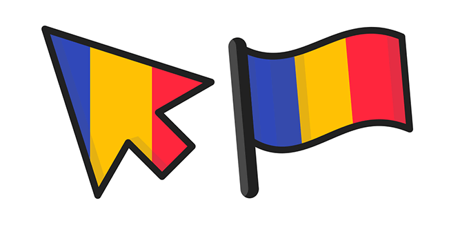 Romania Flag Cursor