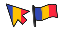 Romania Flag Curseur