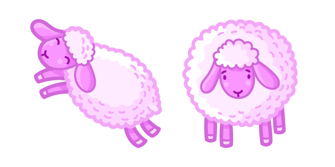 Cute Pink Sheep курсор