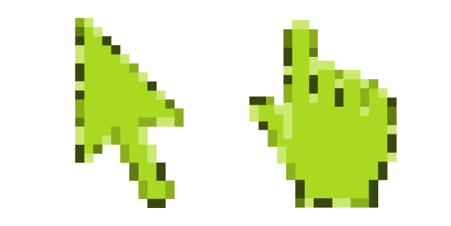 Sheen Green Pixel Cursor