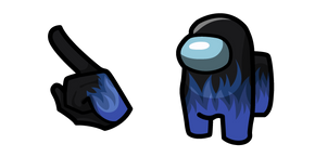 Among Us Blue Flame Character Curseur