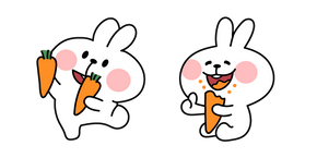 Spoiled Rabbit and Carrot Meme cursor