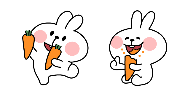 Spoiled Rabbit and Carrot Meme курсор