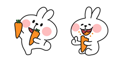 Spoiled Rabbit and Carrot Meme Cursor