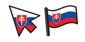 Slovakia Flag Curseur