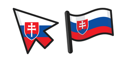 Slovakia Flag Curseur