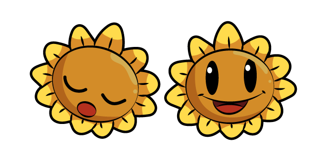 Plants vs. Zombies Sunflower & Zombie Cursor - Sweezy Custom Cursors