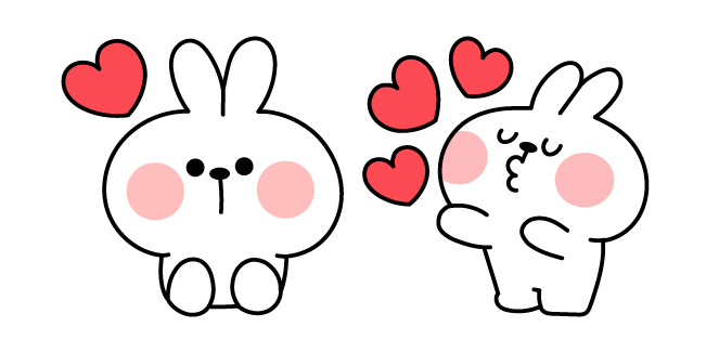 Spoiled Rabbit in Love Meme Cursor