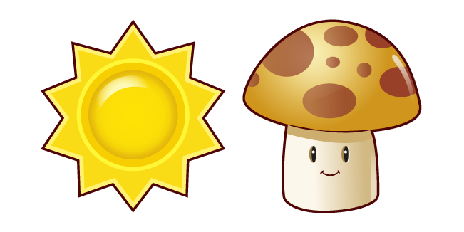 Plants vs. Zombies Sun and Sun-shroom Cursor