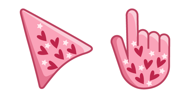 Pink and Red Hearts Cursor