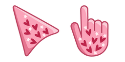 Pink and Red Hearts Cursor