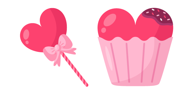 Valentine's Day Candy and Cake курсор