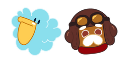 Cookie Run Pilot Cookie and Cloud Pelican Cursor