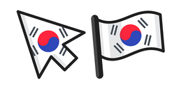 South Korea Flag Curseur