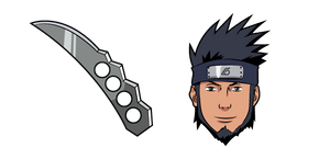 Naruto Asuma Sarutobi and Chakra Blade cursor