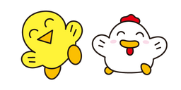 Friendly Kokkochan and Chiko-kun Cursor